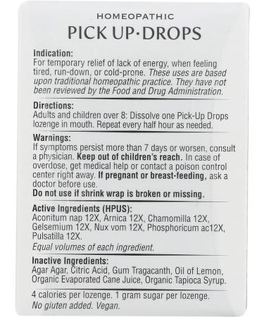 Homeopathic Pick-Up Drops 30 Lozenges - Historical Remedies - Buy Online on GoSupps.com