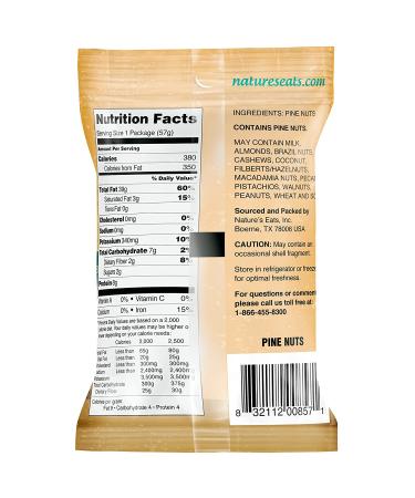 Nature's Eats Pine Nuts 2oz - Premium Quality Pine Nuts for Cooking and Snacking - Buy Online on GoSupps.com