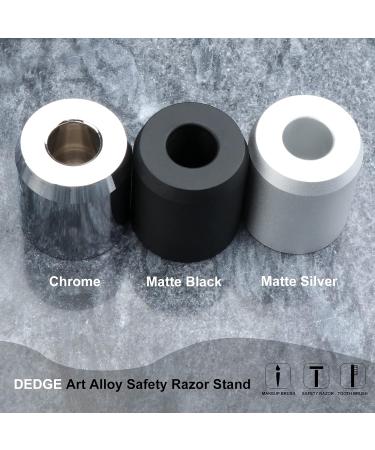 DEDGE Safety Razor Alloy Holder - Matte Silver Bathroom Accessory | Premium Shaving Solutions | International Shipping Available - Buy Online on GoSupps.com