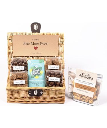 Best Mum Chocolate & Fudge Hamper Gift Basket || Real Wicker Hamper || Unique Xmas Present for Mum || The Hamper & Gift Co. - Buy Online on GoSupps.com