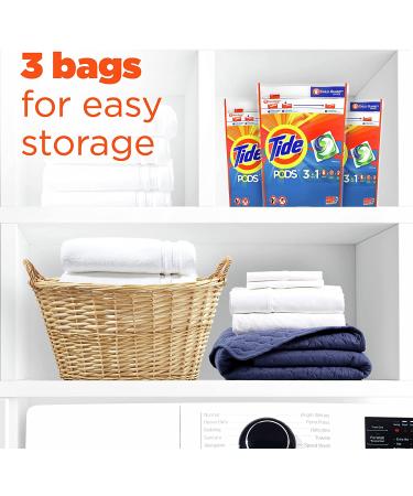 Tide Pods Laundry Detergent Soap Pods Original 3 Bag Value Pack - HE Compatible, 37 Count (Pack of 3) - Buy Online on GoSupps.com