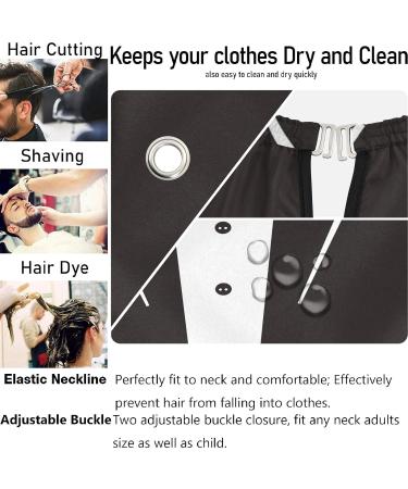 Visesunny Tuxedo Barber Cape with Black Bow Tie - Anti-Static Water-Resistant Hair Cutting Cape for Professional Salon Use - Buy Online on GoSupps.com