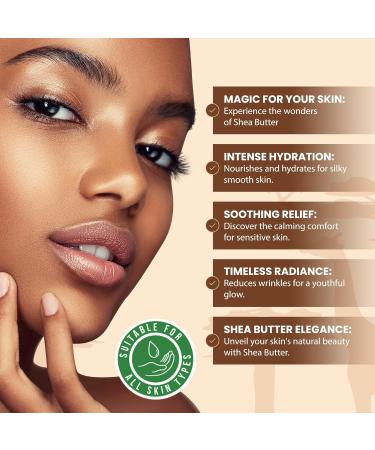 Raw African Shea Butter 8 oz - 100% Pure Natural Unrefined Yellow - Ideal Moisturizer for Skin Hair & DIY Soap | Imported from Ghana - Buy Online on GoSupps.com