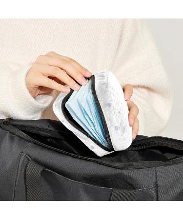 Polka Dot Sanitary Napkin Storage Bag - Period Pouch for Women & Teens | Lilac | Multi-Colored - 1Pc - Buy Online on GoSupps.com