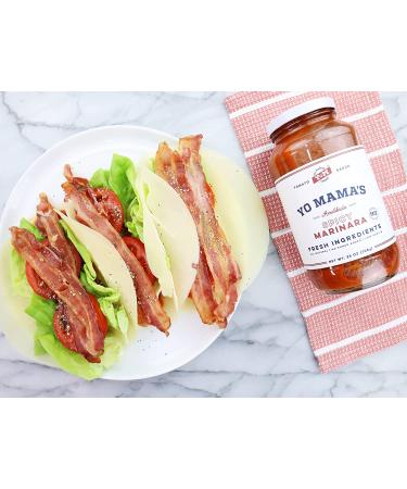 Yo Mama's Foods Keto Spicy Marinara Pasta Sauce - Pack of 2 | No Sugar, Low Carb, Low Sodium, Gluten Free, Paleo & Non-GMO | Made with Whole Tomatoes | 1.56 lb (Pack of 2) - Buy Online on GoSupps.com