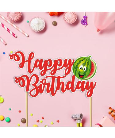 Seyal Watermelon Happy Birthday Cake Topper - Buy Online on GoSupps.com
