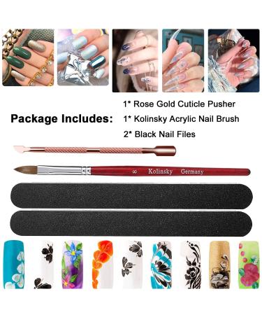 Size 8 Acrylic Nail Brush - 100% Kolinsky Sable, Wood Handle, Acrylic Application - Manicure Tool - Buy Online on GoSupps.com