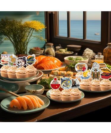 48pcs Fishing Cupcake Toppers - Buy Online on GoSupps.com