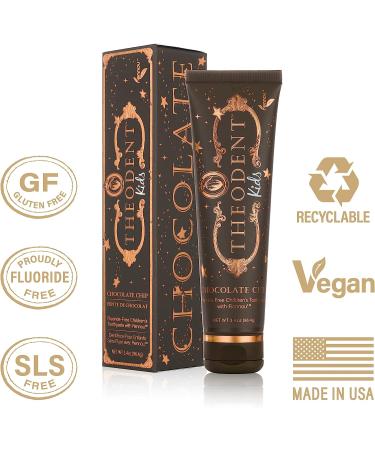 Theodent Fluoride-Free Natural Kids Toothpaste | Chocolate Chip Flavored | 3.4 oz (Pack of 1) - Buy Online on GoSupps.com