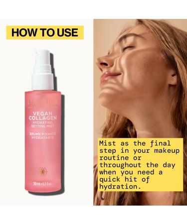 Pacifica Beauty Vegan Collagen Hydrating Setting Mist Hydrating Illuminating Face Primer for Dewy Skin w/Vegan Collagen & Squalane for Radiant Glow Soft-Focus Pore Blurring Makeup Base - Buy Online on GoSupps.com