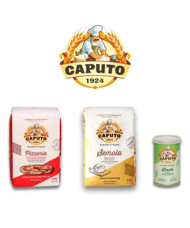 Delicret Pizza Kit Naples Grande | Authentic 10x1kg Caputo Pizzamehl 2x1kg Semola 100g Yeast & 12x400g San Marzano Tomatoes for Perfect Pizza - Buy Online on GoSupps.com