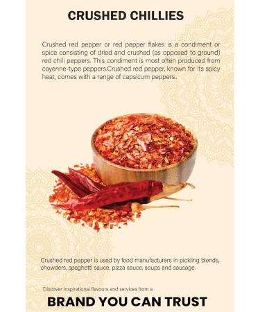 Premium Crushed Red Chillies 100g/3.52oz | Best Chilli Flakes | 100% Natural, No Additives | Pack of 1 - Buy Online on GoSupps.com