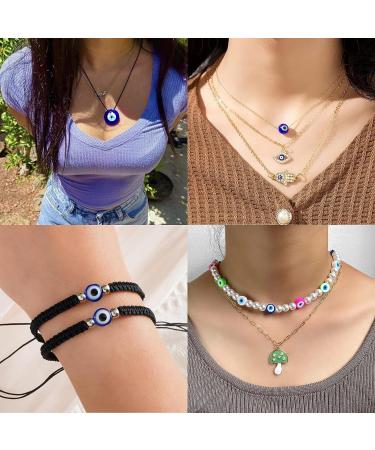 AIFNIY Evil Eye Bracelet Kit - 3045 PCS Beads & Charms for DIY Jewelry Making (Kit A) - Buy Online on GoSupps.com