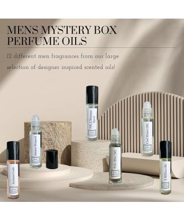 Fragrance Oil Samples For Men - Enhanced Scents Perfume - Scented Body Oil Travel Size Cologne Perfume Gift Set 12 Pc Mens Mystery Box (Spicy Vibes) - Buy Online on GoSupps.com