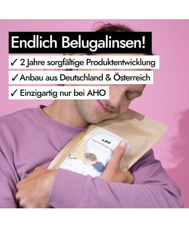 AHO Organic Sprouted Beluga Lentils - Plastic-Free 650g Bag | Premium Quality International Shipping - Buy Online on GoSupps.com