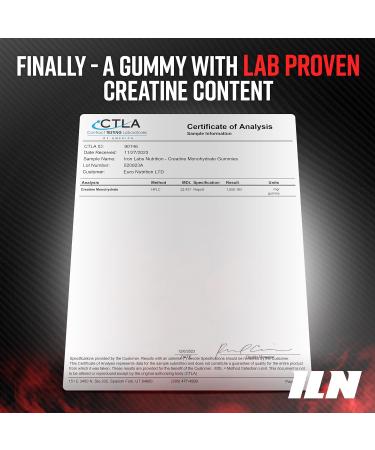 Iron Labs Nutrition Creatine Gummies - 600mg/serving - Strawberry Flavor - High Strength Creatine Monohydrate Bears for Men and Women (90 Vegan Gummies) - Buy Online on GoSupps.com