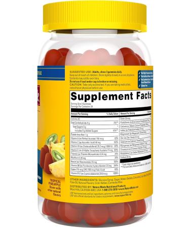 Nature Made Advanced Multivitamin Gummies 50 + for Him Mens Multivitamins Gummies with Magnesium Citrate Vitamin D3 Zinc All 8 B Vitamins 84 Multi Vitamins 28 Day Supply 84 Count (Pack of 1) - Buy Online on GoSupps.com