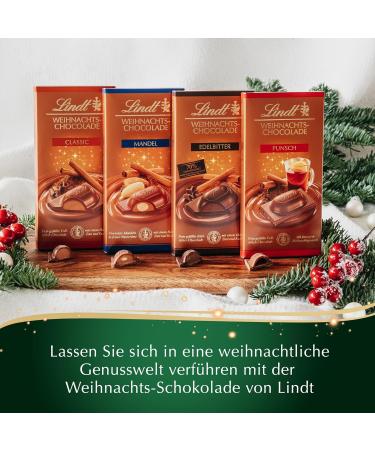  Lindt & Spr ngli Lindt Classic 4 x 100g Whole Milk Chocolate Deliciously Stuffed with Nut Cream - Refined with a touch of Cinnamon and Cilantro - Christmas Gift - Buy Online on GoSupps.com