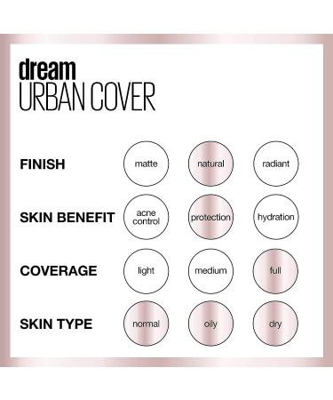 Maybelline Dream Urban Cover Foundation Makeup SPF 50 - Ivory - Buy Online on GoSupps.com