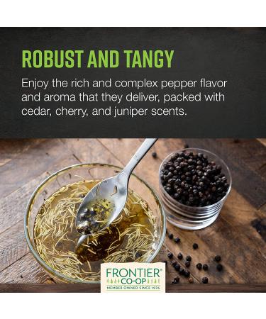 Frontier Organic Tellicherry Black Peppercorns | 16 oz Whole Pepper | Premium Spice - Buy Online on GoSupps.com
