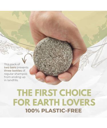 Buy Black Rice Water Shampoo Bars - Natural Hair Growth & Shine | Set of 2 - Sulfate-Free with Argan Oil & Murumuru Butter - Buy Online on GoSupps.com