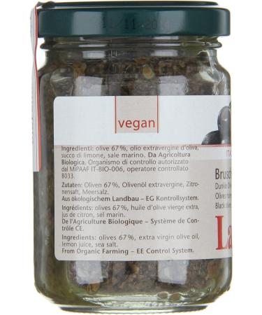 Bruschetta with Black Olives BIO 130 g LaSelva - Buy Online on GoSupps.com