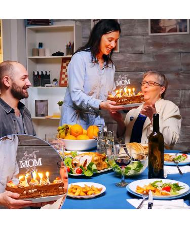 Cake Topper Best Mom Ever Cake Topper Acrylic Cake Decorations for Mom s Birthday Mother s Day Rose Gold White - Buy Online on GoSupps.com