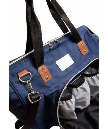 Fume London Baby Bag | Stylish & Multifunctional Diaper Bag - Navy Blue for Modern Moms & Dads | Perfect Travel & Clinic Bag - Buy Online on GoSupps.com