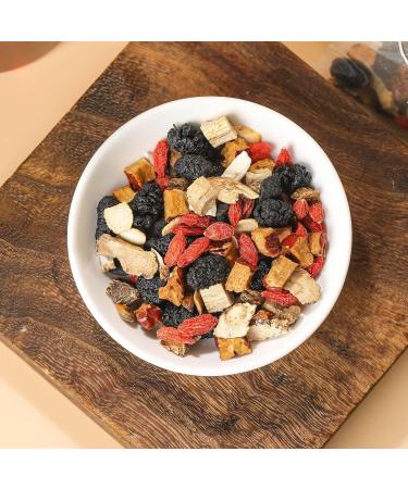 XFLHXY Ginseng TenTreasure Tea Premium Ginseng Herbal Tea Blend 10 Natural Ingredients with Jujube & Goji 30 Tea Bags for Daily Ritual Black - Buy Online on GoSupps.com