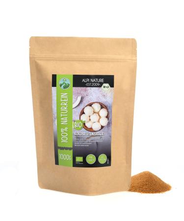 Organic coconut blossom sugar (1kg) from controlled organic cultivation gluten-free lactose-free laboratory-tested vegan 1 KG - Buy Online on GoSupps.com