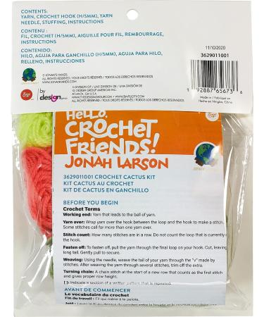 Boye Jonah's Hands Beginners Crochet Cactus Kit - 8 pcs, Multicolor - Buy Online on GoSupps.com