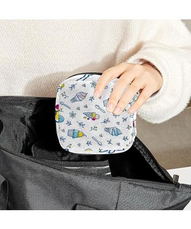 Anna Cowper Ice Cream Sweety Spoon Menstrual Cup Pouch - Portable Period Bag for Women - Multi-colored 20 - Buy Online on GoSupps.com