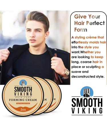 Mens Hair Gel - Matte Finish & High Hold (2 oz) - Forming Cream for Short & Long Hair - Buy Online on GoSupps.com