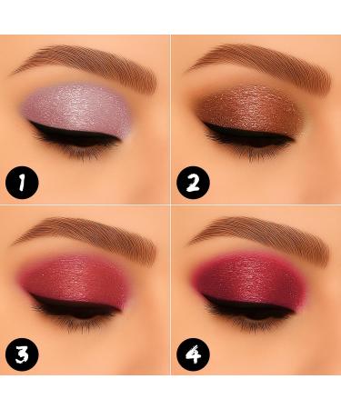  Profusion Cosmetics Profusion Cosmetics Ruby Gems 5 Shades Glitter Eyeshadow Palette - Buy Online on GoSupps.com