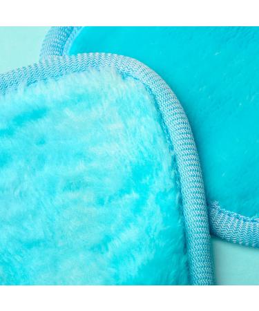 Washable & Reusable Makeup Removal Pads - Lilly Skin Microfiber Towels (7 Pads Ice Blue) for Facial Cleansing - Buy Online on GoSupps.com