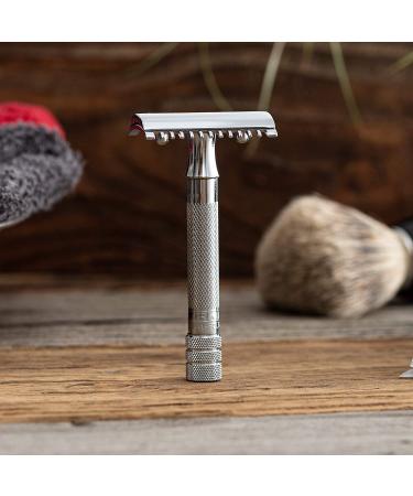 Merkur Classic 3-Piece Double Edge Safety Razor - MK-15C | Premium German Razor - Buy Online on GoSupps.com