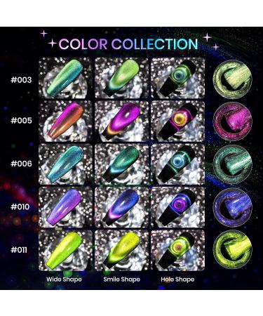 Supwee Cat Eye Gel Nail Polish Set - 12 Colors, 9D Magnetic with Glitter Galaxy Effect for Manicure at Home or Salon - Buy Online on GoSupps.com