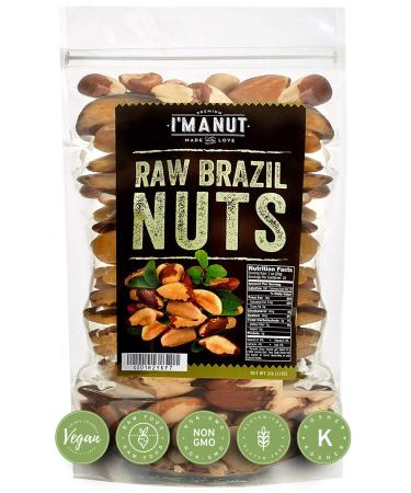 I'M A NUT Raw Brazil Nuts Superior to Organic Bag - 32oz (2 Pounds)