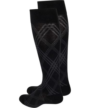 Touch Men's Knee High Dress Socks - Graduated Compression Business Casual Muscle Support X-Large (15-20 mmHg) - International Shipping Available - Buy Online on GoSupps.com