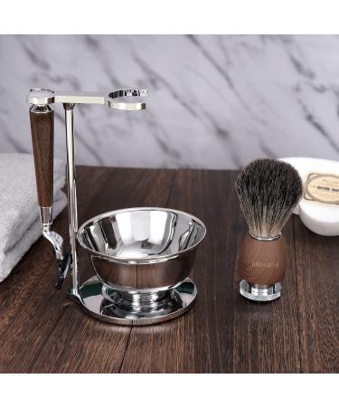 Favali Razor Plane - Elegant Walnut Razor Hobel with 3 Fusion 3 Compatible Blades - High-Quality Wet Razor for Men & Women - Buy Online on GoSupps.com