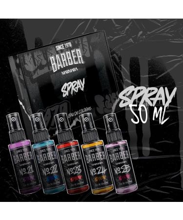 barber marmara Eau de Cologne Pump Spray Mens Graffiti After Shave Men's Fragrance Water Shaving Water Men Barber Men's Fragrances Body Spray Barbershop Travel Size (50 ml No24) 1.7 Fl Oz (Pack of 1) No24 - Buy Online on GoSupps.com