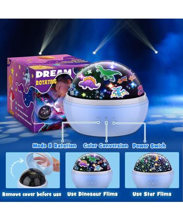EUCOCO Dinosaur Night Light Projector Toy for Boys | Ages 2-12 | Sensory Lights | Kids Gifts - Buy Online on GoSupps.com