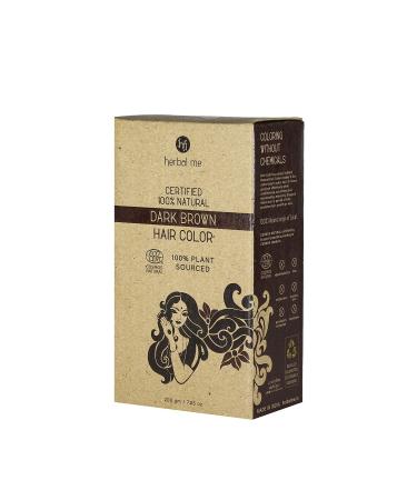 Dark Brown Natural Hair Color (200gm) | CERTIFIED 100% Natural by Ecocert Greenlife (France)