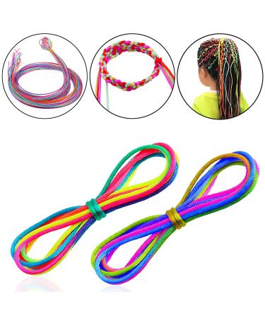 Noverlife 88PCS Colorful Hair Strings Hair Tie for Braids, Hair