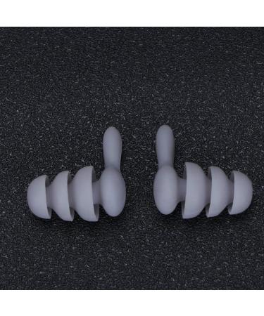 Milisten Silicone Earplugs - 2 Pairs Reusable Black Earbuds for Sleep Swimming & Travel | Noise Reduction Waterproof Earplugs - Buy Online on GoSupps.com