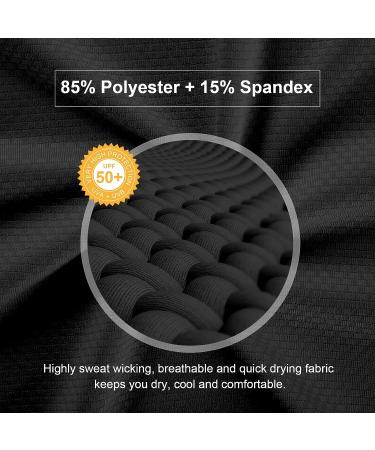 Women's Long Sleeve Polo Shirt UPF50+ Sun Protection - Black, Large - Buy Online on GoSupps.com