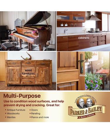 Parker & Bailey Furniture Cream - 8 oz Multisurface Wood Cleaner & Polish - Buy Online on GoSupps.com