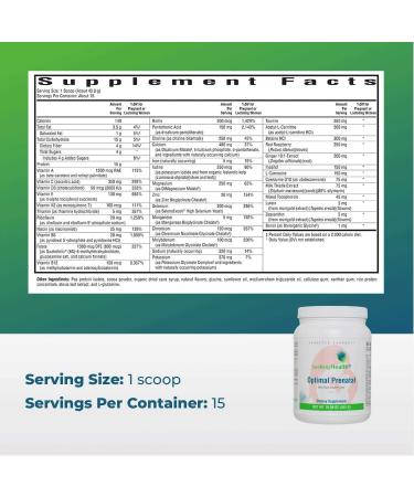 Seeking Health Optimal Prenatal Powder - Vanilla Flavor Vegetarian Protein & Multivitamin for Healthy Pregnancy (15 Servings) - Buy Online on GoSupps.com