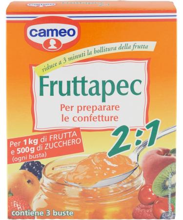 3 x Cameo Fruttapec Gusto Equilibrato prepared for homemade jam 75 g (contains 3 bags of 25 g) - Buy Online on GoSupps.com