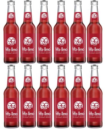 Fritz Cola Pack of 12 bottles of Fritz Limo Apple Cherry Holunder at 0.33 L/min. 0.96